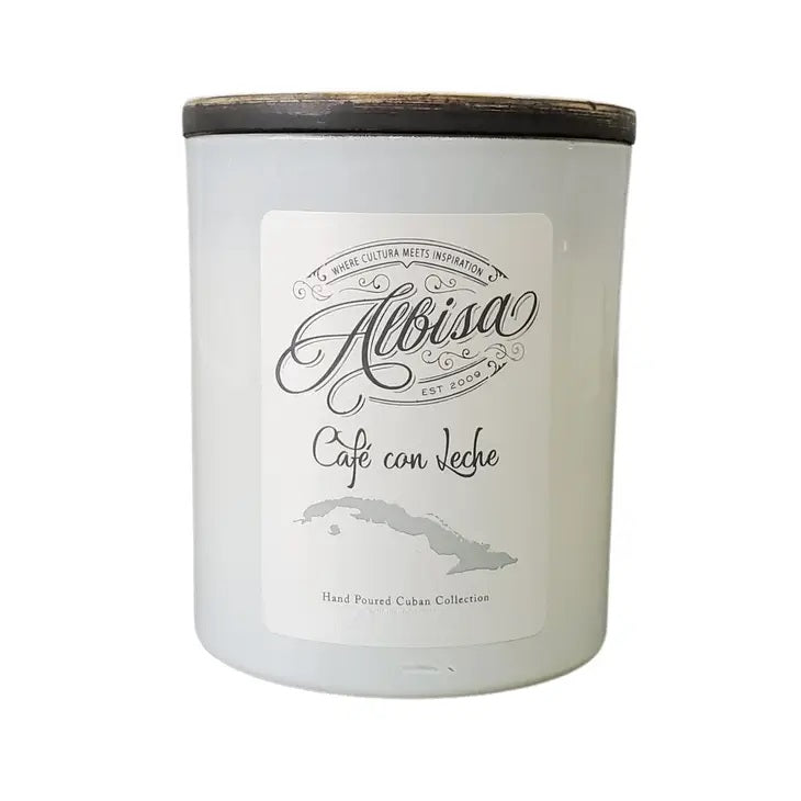 Glass Jar Candle Cafe Con Leche