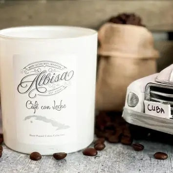 Glass Jar Candle Cafe Con Leche