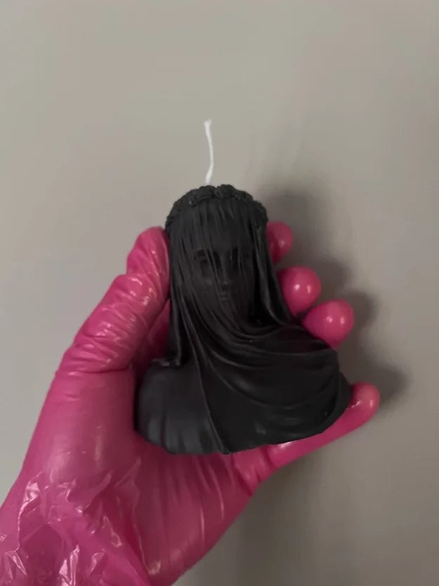 Small Veiled Lady Candle In Multiple Colors