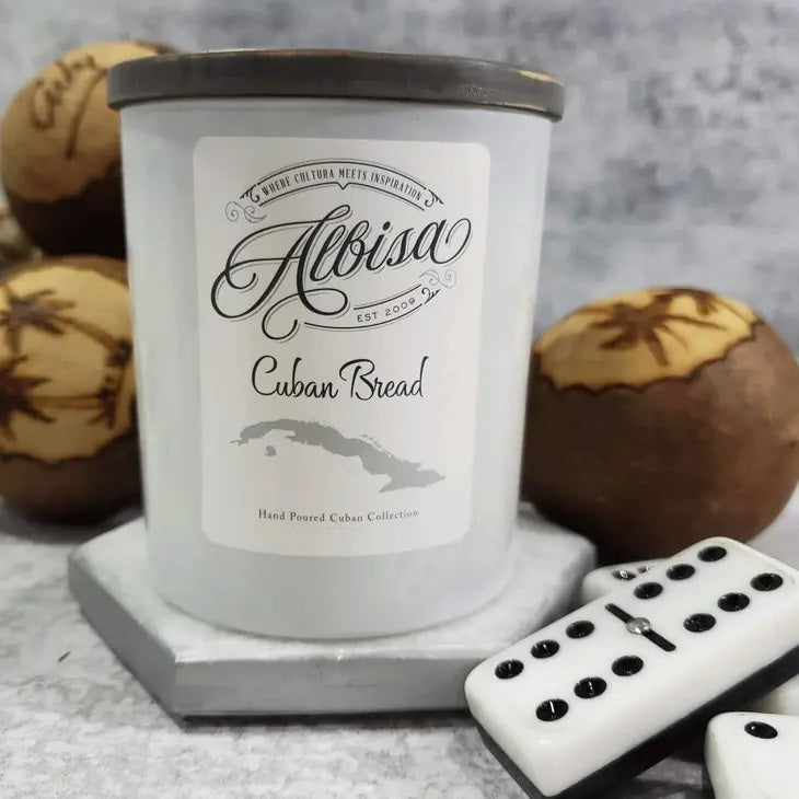 Glass Jar Candle Cuban Bread