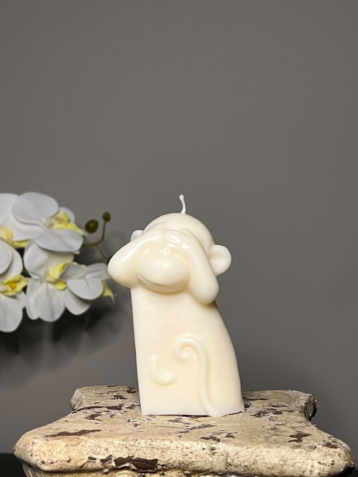 Set of Three Monkeys Candles in Multiple Colors