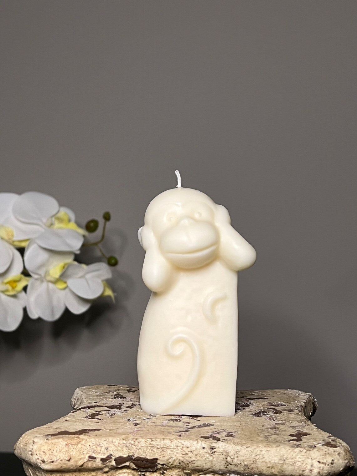 Set of Three Monkeys Candles in Multiple Colors