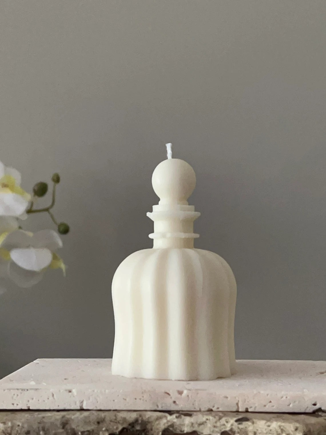 Perfume Bottle Candle in Multiple Colors