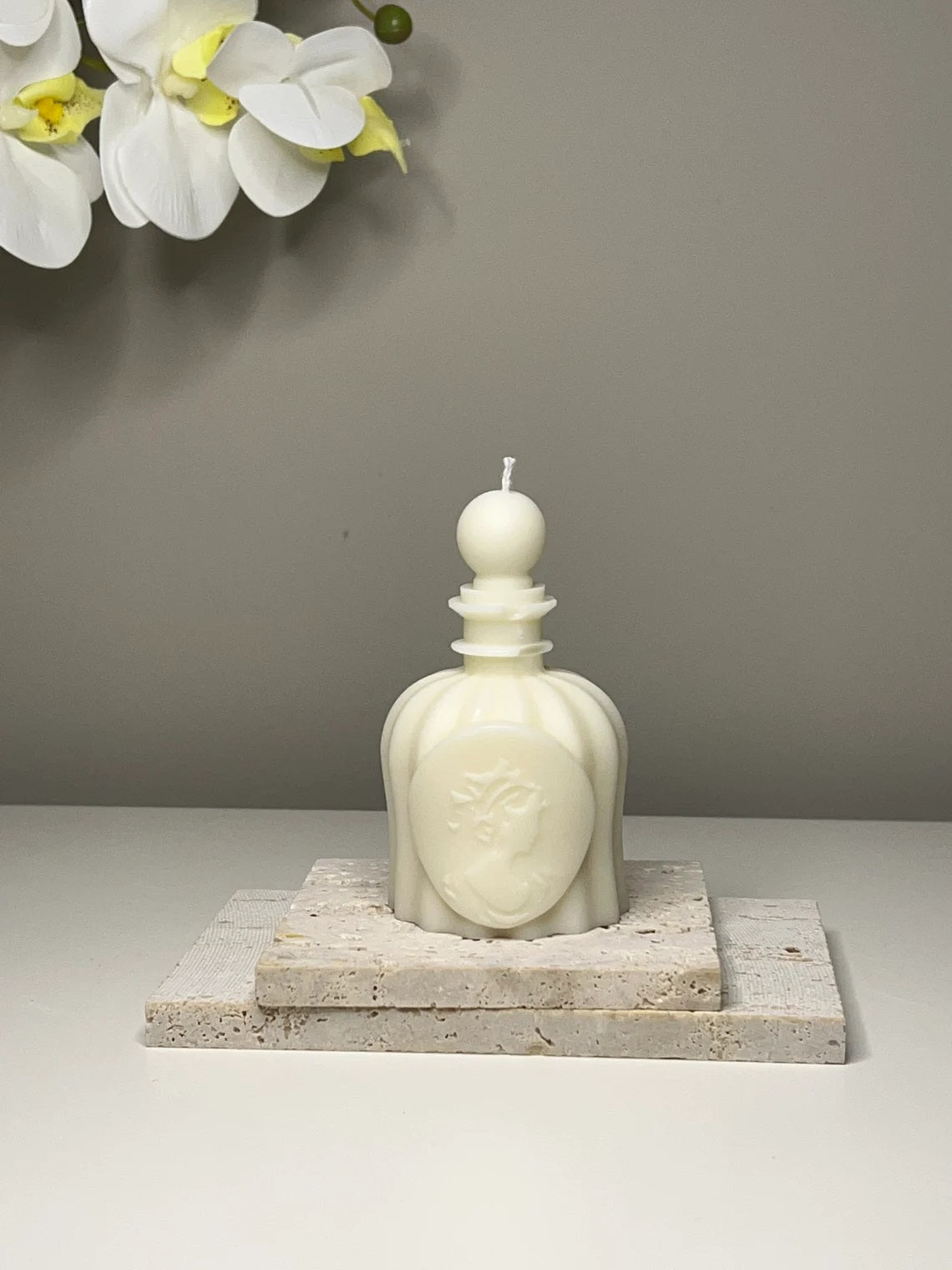 Perfume Bottle Candle in Multiple Colors