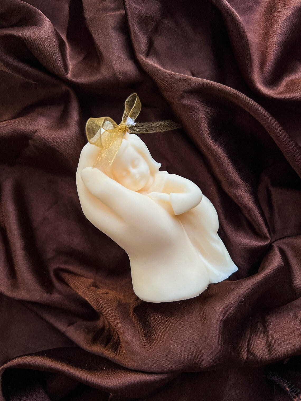 Mothers' Hand and Child Candle in Multiple Colors