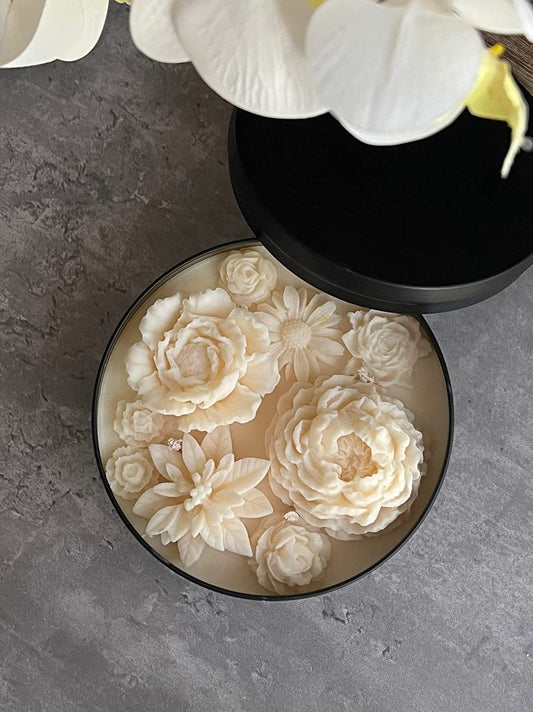 Sculpted Flower Candle 4 Wicks