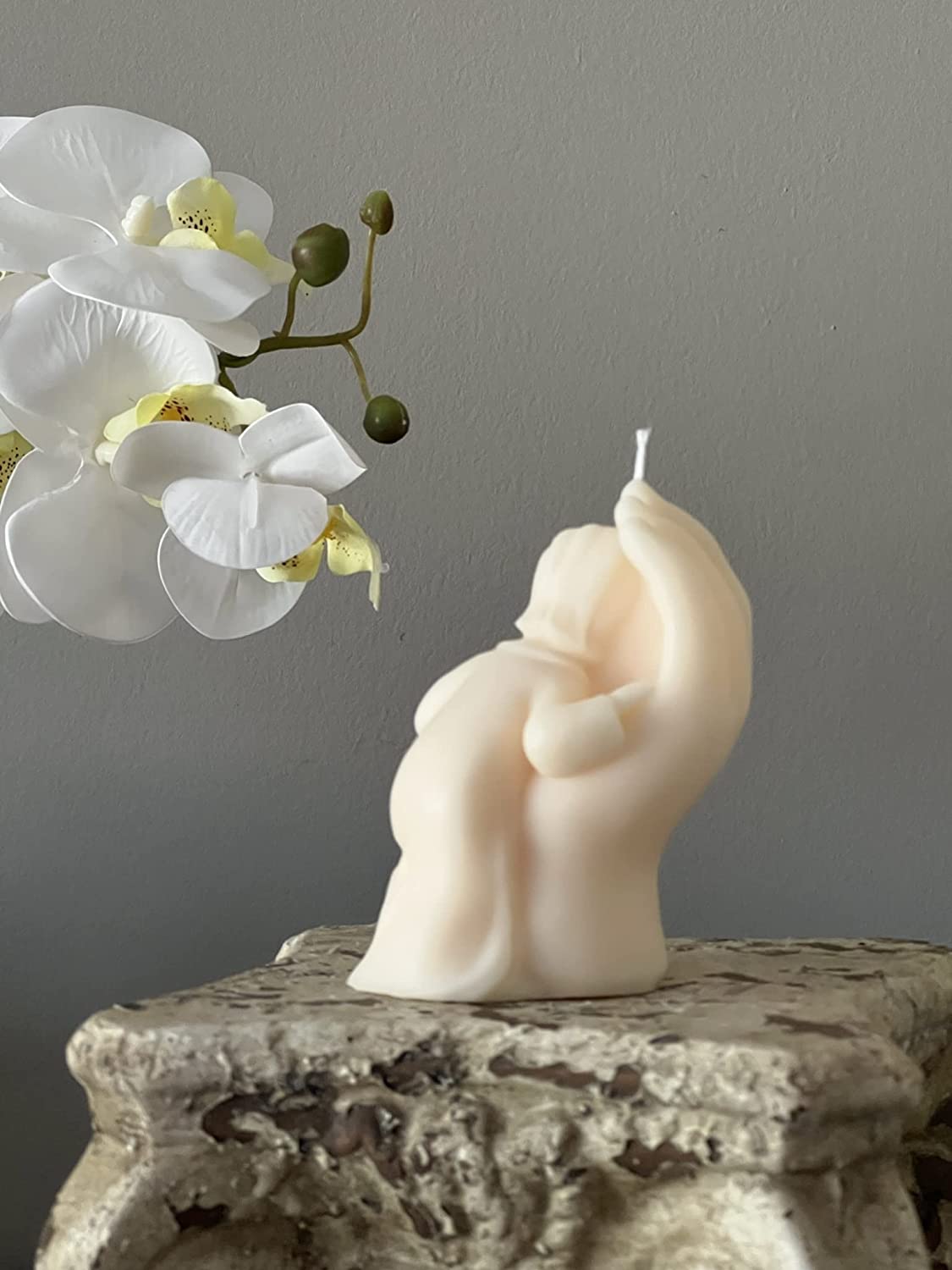 Mothers' Hand and Child Candle in Multiple Colors