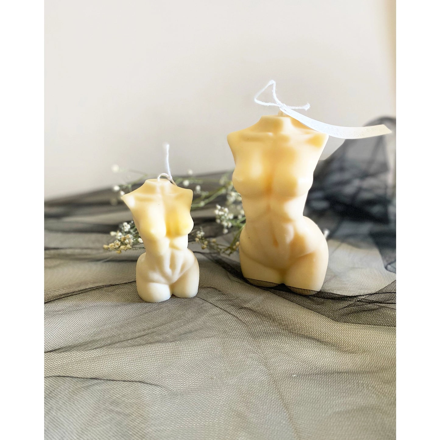 Large Yoga Fit Body Candle in Ivory