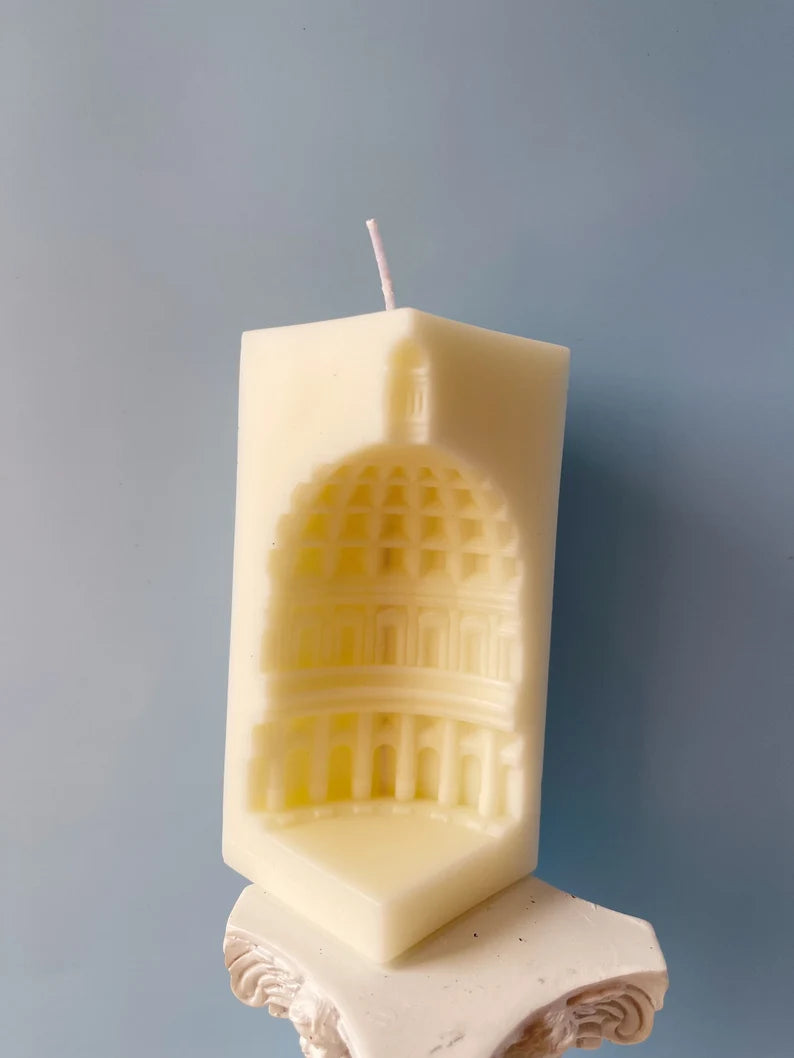 Sculpted Candle Gift Set in Ivory
