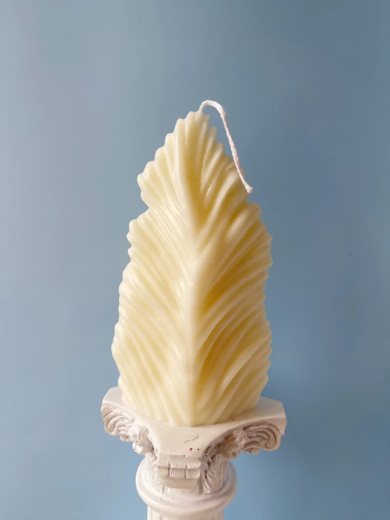 Sculpted Candle Gift Set in Ivory