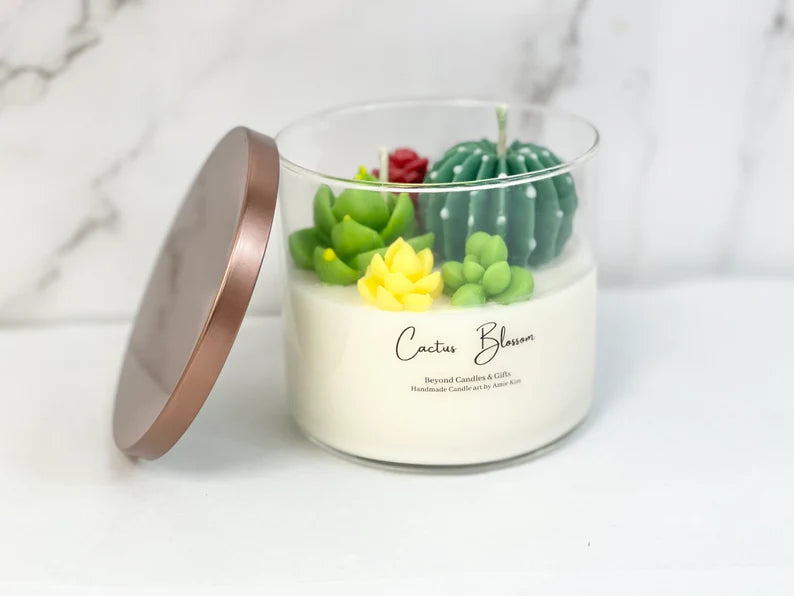 Cactus Zen Small Glass Jar Candle