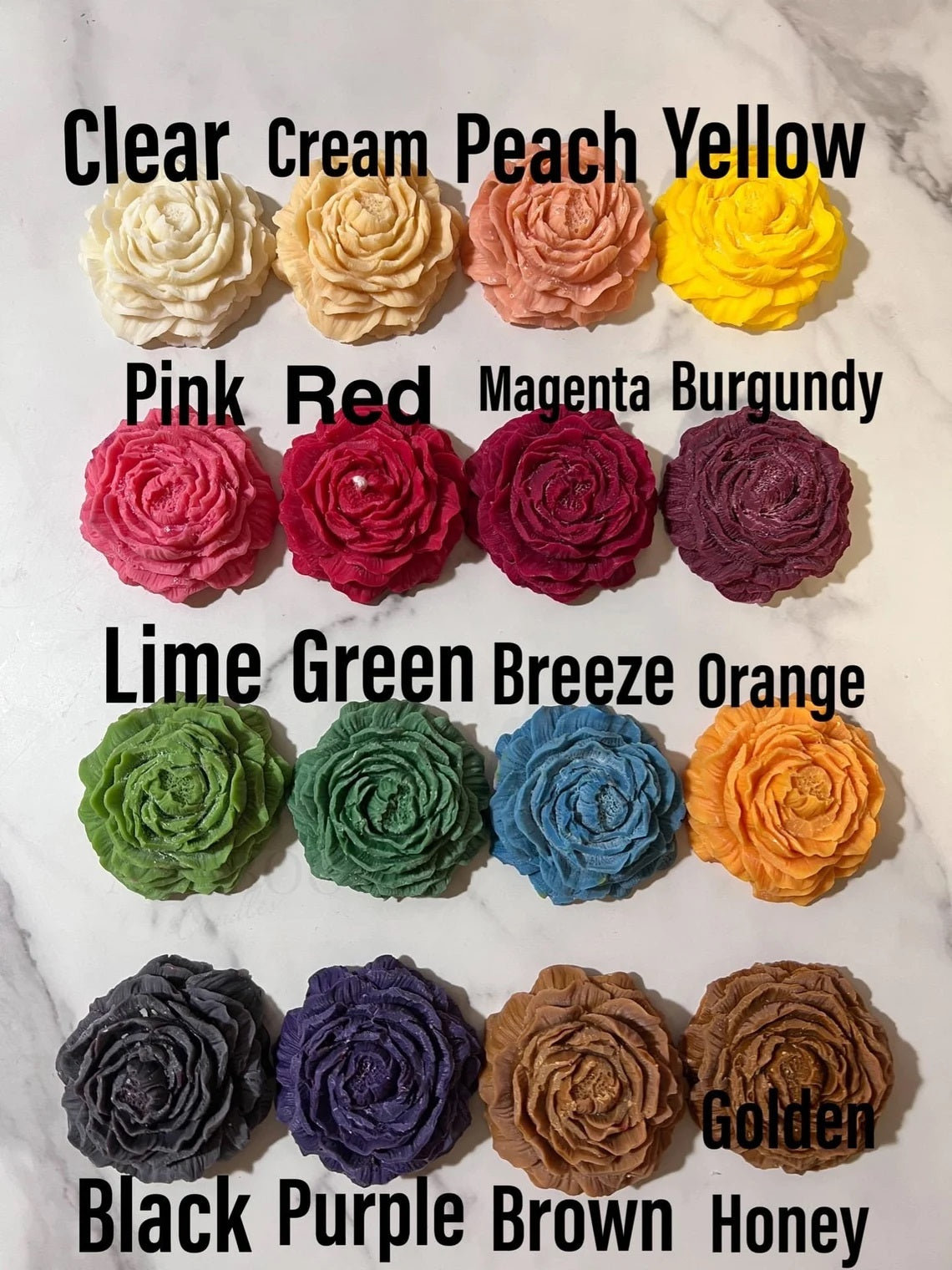 Pretty Flower Lady Statue Candle in Multiple Colors II