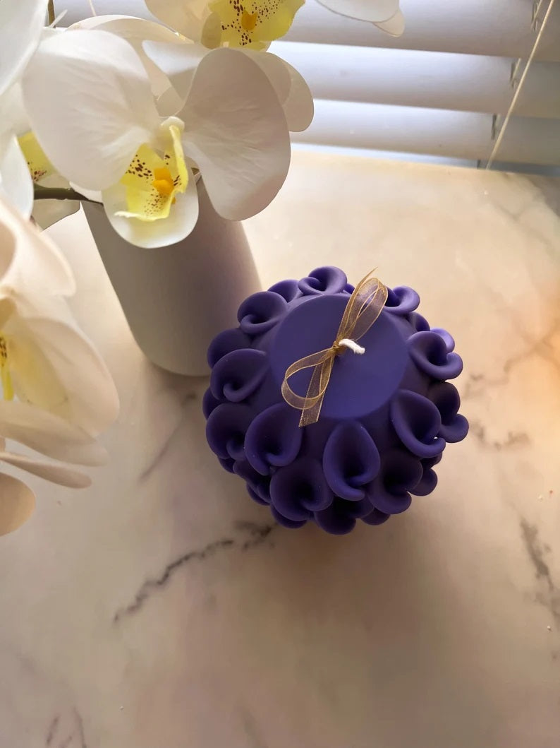 Sculptural Pinecone Candle in Multiple Colors