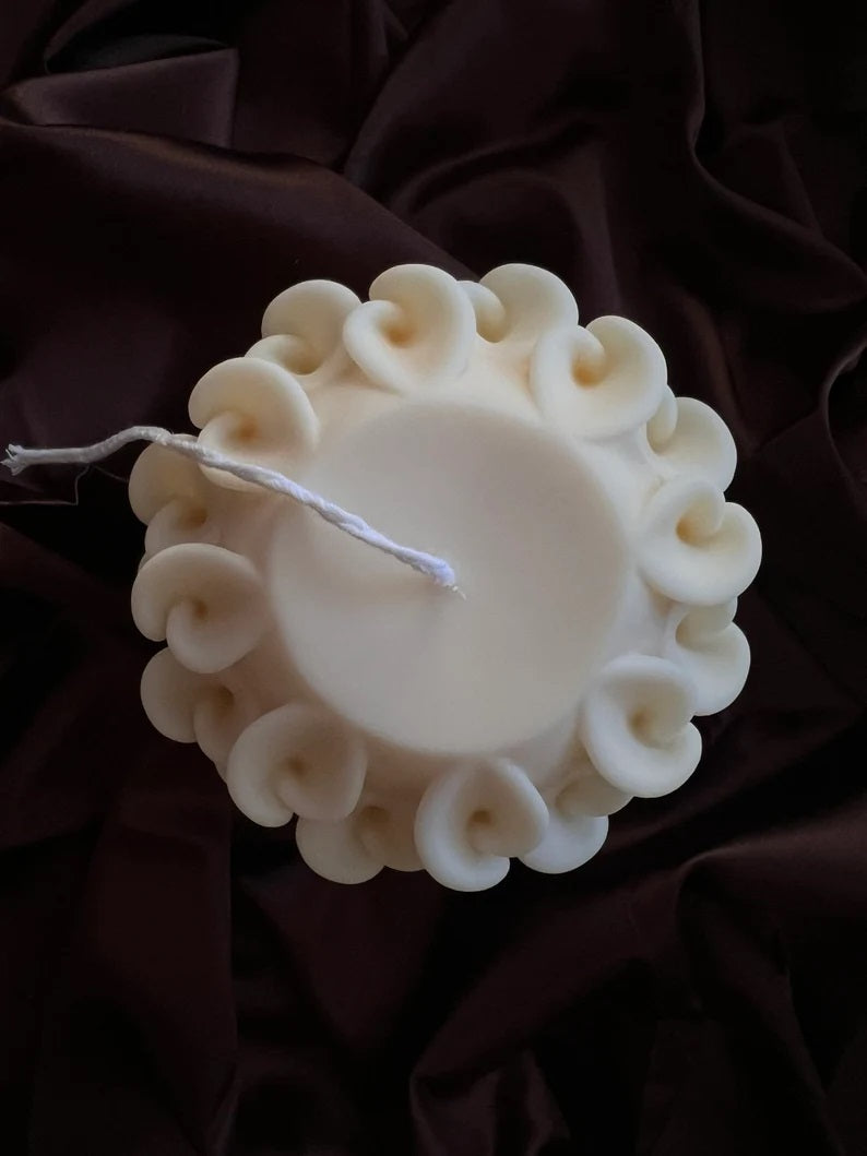 Sculptural Pinecone Candle in Multiple Colors