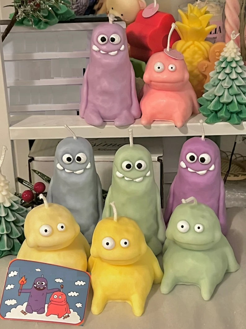 weird little monsters Cute Weird Sitting Little Monster – Wixx and Waxx