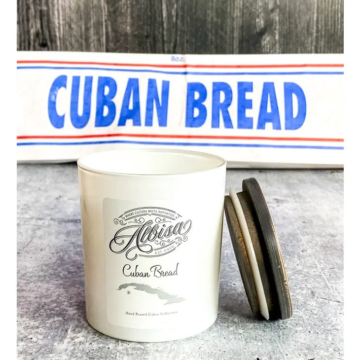 Glass Jar Candle Cuban Bread