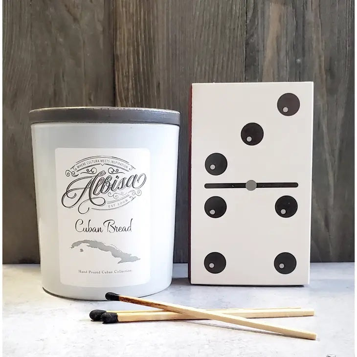 Glass Jar Candle Cuban Bread