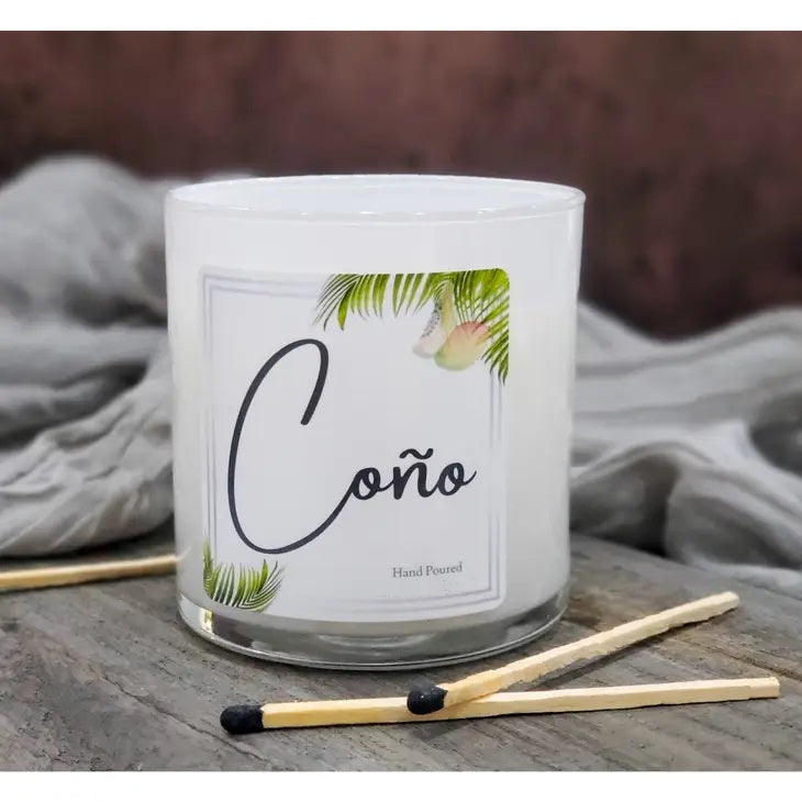 Glass Jar Candle Coño