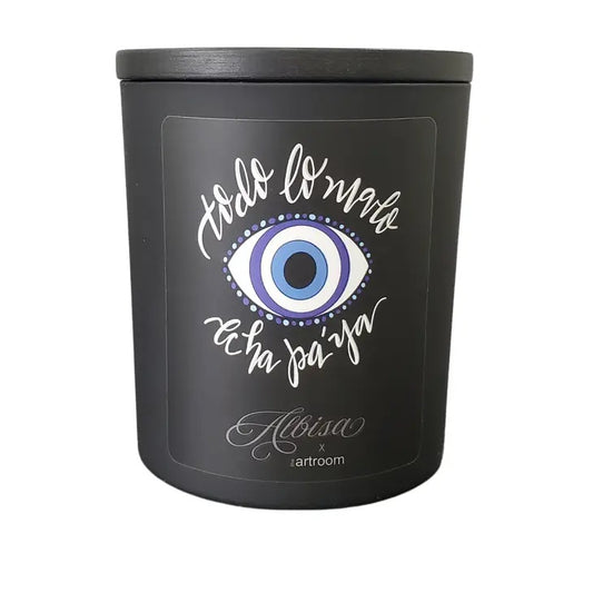 Glass Jar Candle Evil Eye Protection