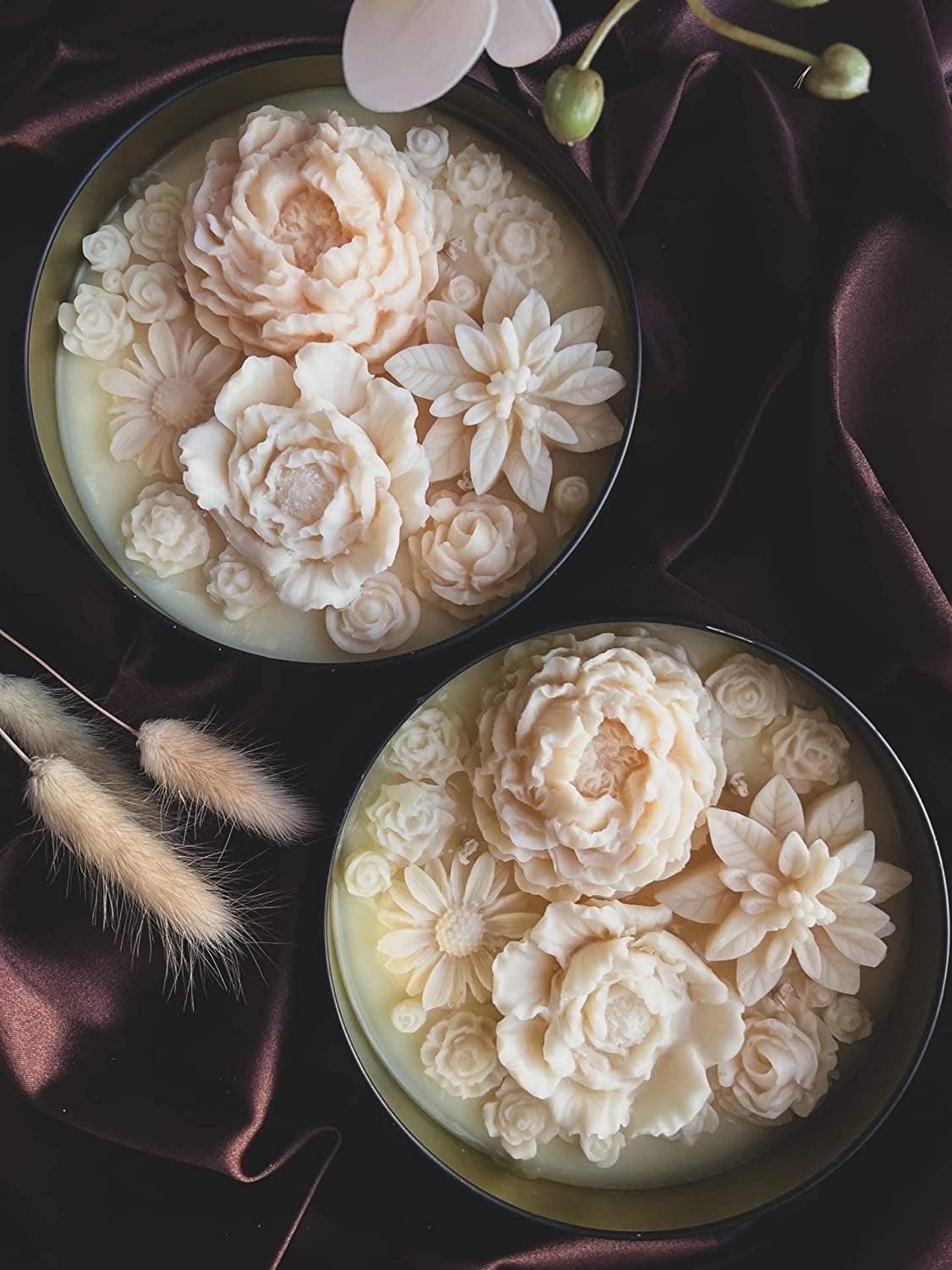 Sculpted Flower Candle 4 Wicks