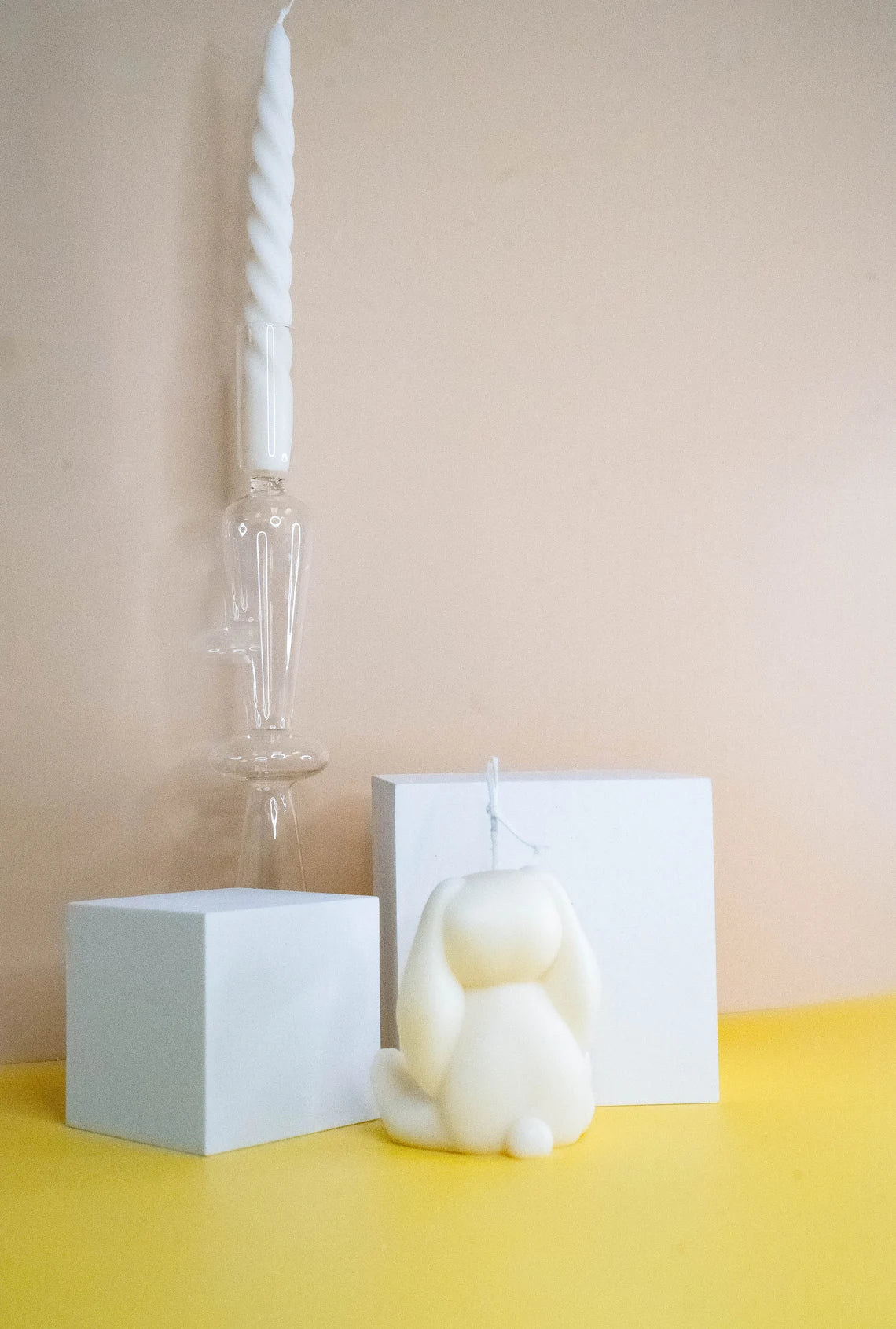 Cute Little Bunny Pet Candle in Multiple Colors