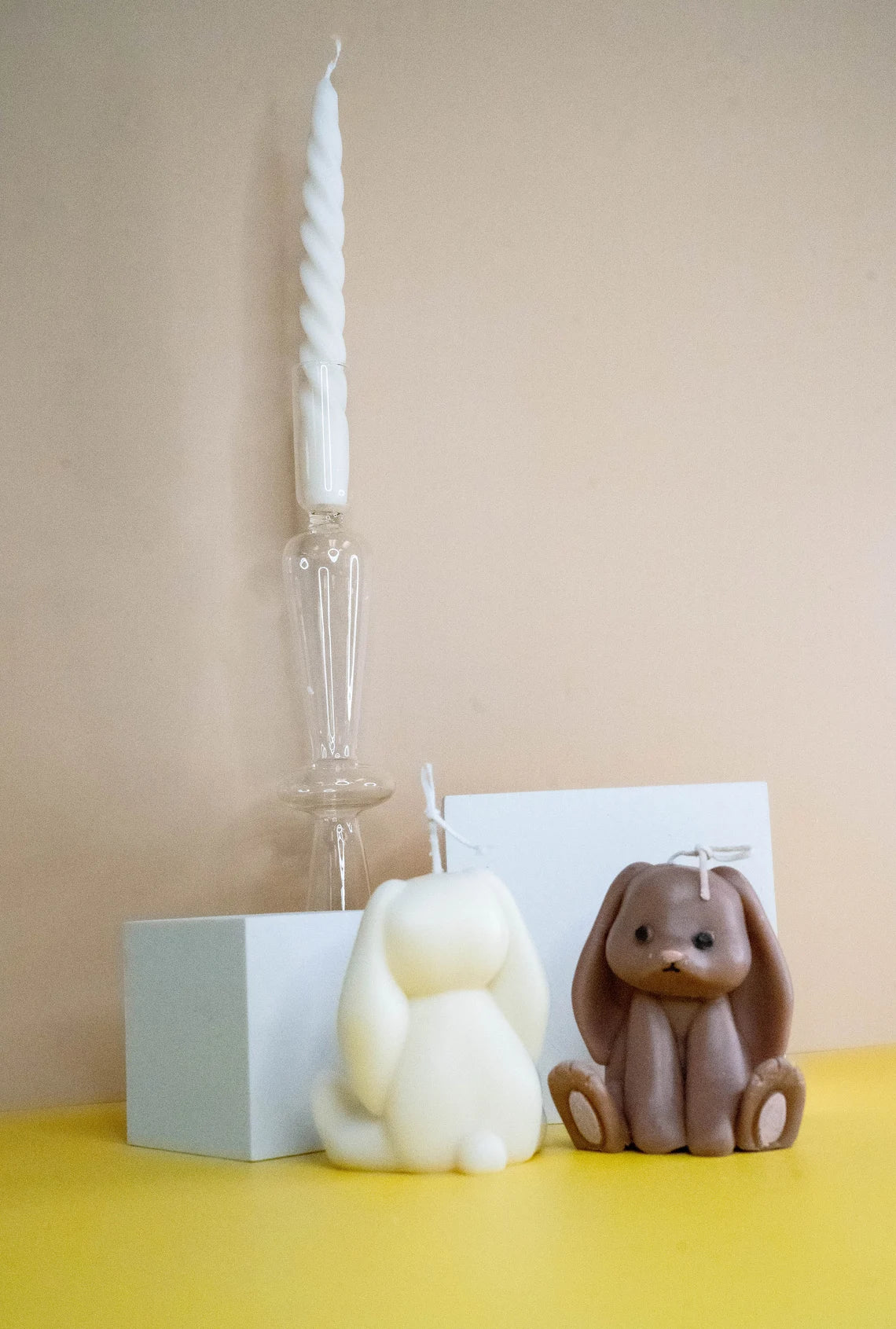 Cute Little Bunny Pet Candle in Multiple Colors