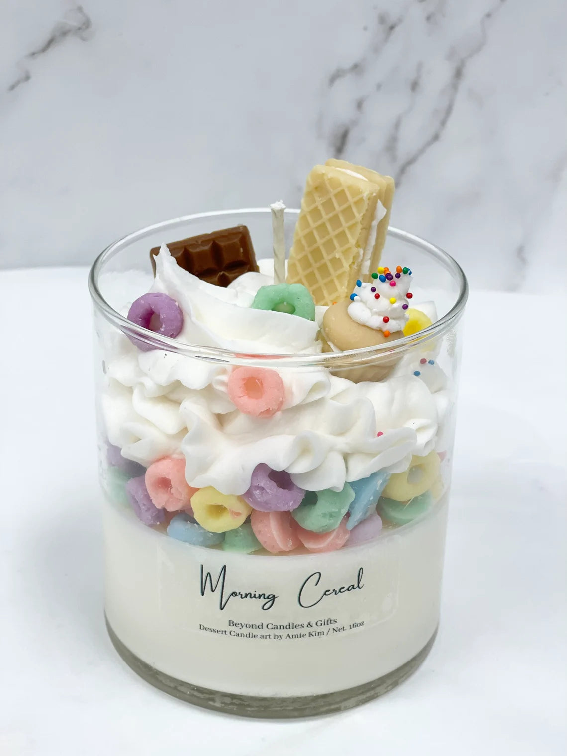 Cereal Breakfast Glass Jar Candle
