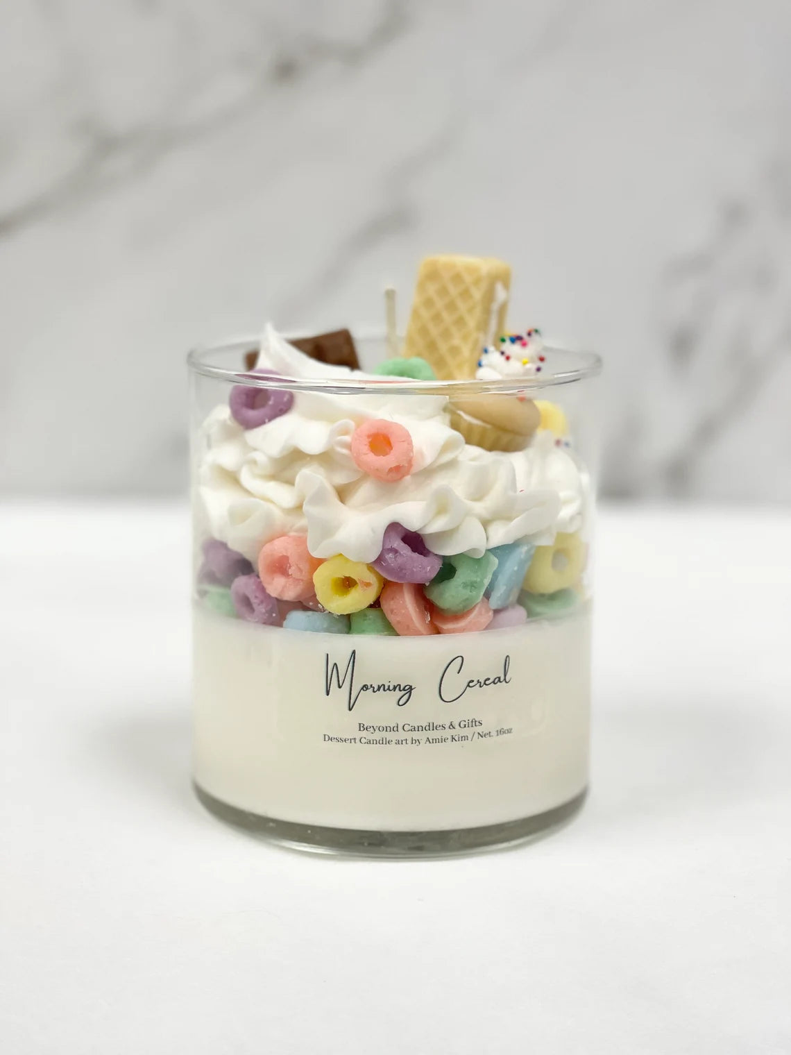 Cereal Breakfast Glass Jar Candle