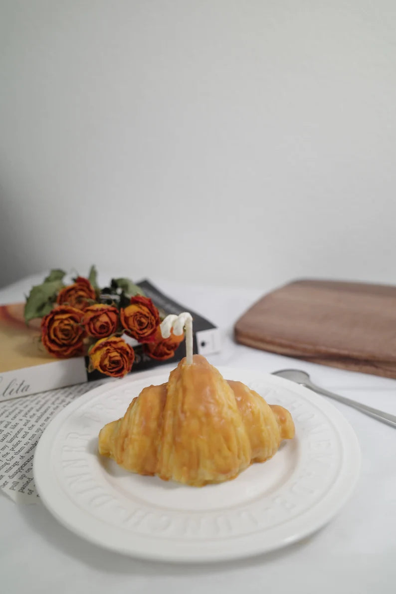 Set of Two Croissants Candles
