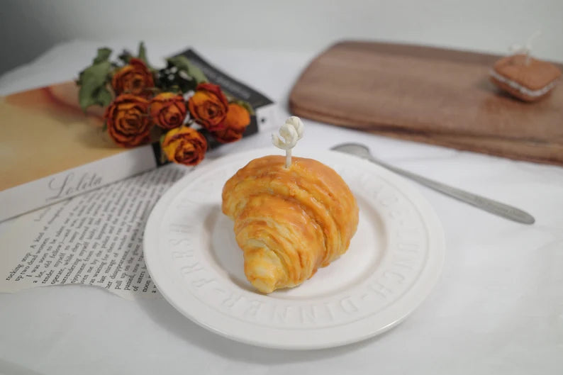 Set of Two Croissants Candles