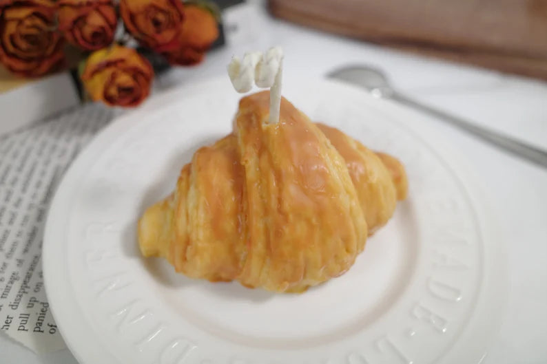 Set of Two Croissants Candles