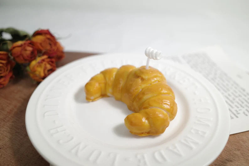 Set of Two Croissants Candles