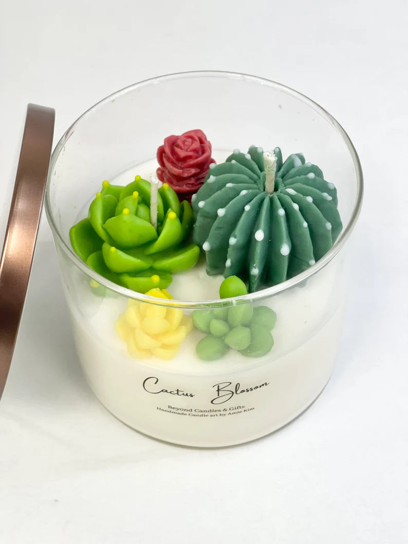 Cactus Zen Small Glass Jar Candle – Wixx and Waxx